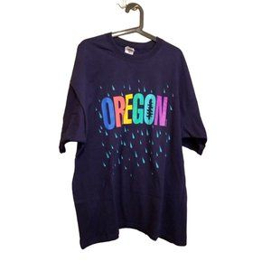 1995 Oregon T Shirt Top Latitudes Fruit Of The Loom Size XXL Made In USA Cotton